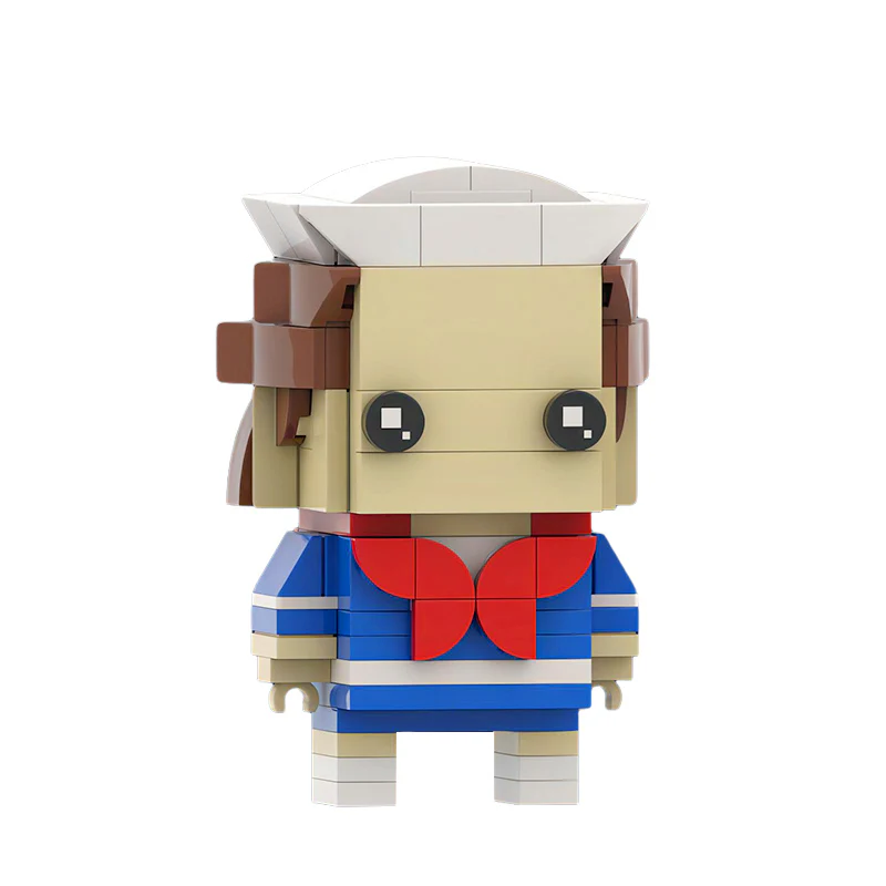 MOC 125950 Punk Eleven (Stranger Things) Custom Brickheadz - YWOBB