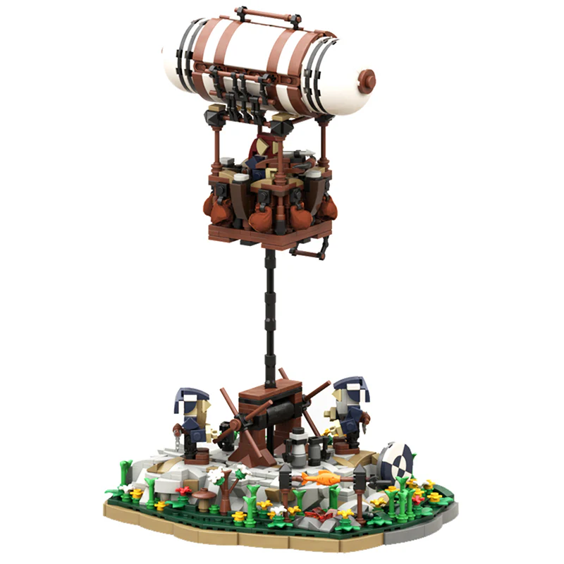GOBRICKS MOC 134583 Guard Balloon at the Dwarven Lookout - YWOBB