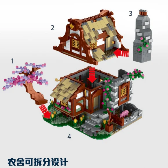 Mork 033004 Medieval Series Farmhouse - YWOBB
