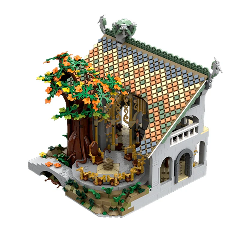 GOBRICKS MOC 175267 LOTR - Council of Elrond - YWOBB