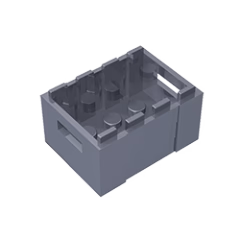 GOBRICKS GDS-1305 Crate 3 x 4 x 1 2/3 with Handholds - YWOBB