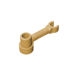 GOBRICKS GDS-1297 Bar 1 x 3 with Clip and Stud Receptacle - YWOBB