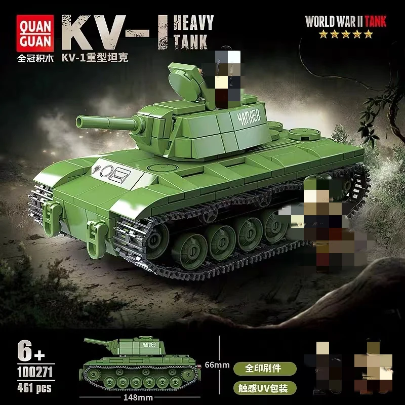 QuanGuan 100271 WWII Soviet Union KV-1 Heavy Tank - YWOBB