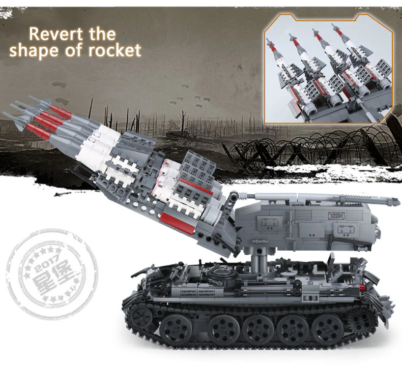 XINGBAO XB-06004 The SA-3 missile and T55 Tank - YWOBB
