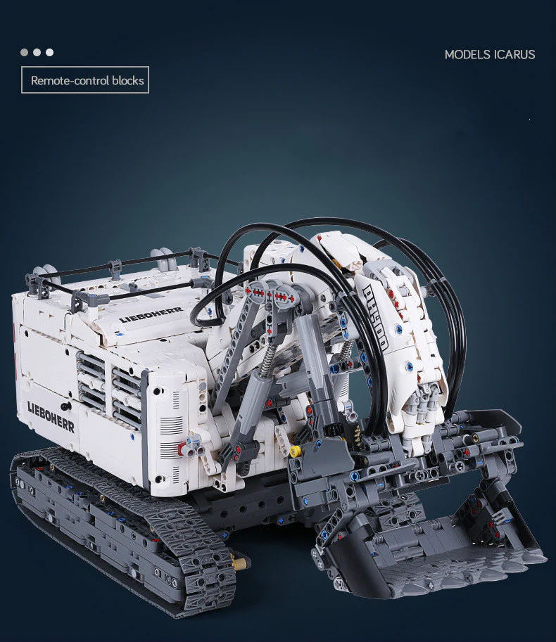 Mould King 13130 RC Liebherr Terex RH400 Mining Excavator - YWOBB
