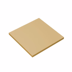 GOBRICKS GDS-1116 Tile 6 x 6 with Bottom Tubes - YWOBB