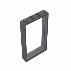 GOBRICKS GDS-874 Frame 1 x 4 x 6 with 2 Holes on Top and Bottom - YWOBB