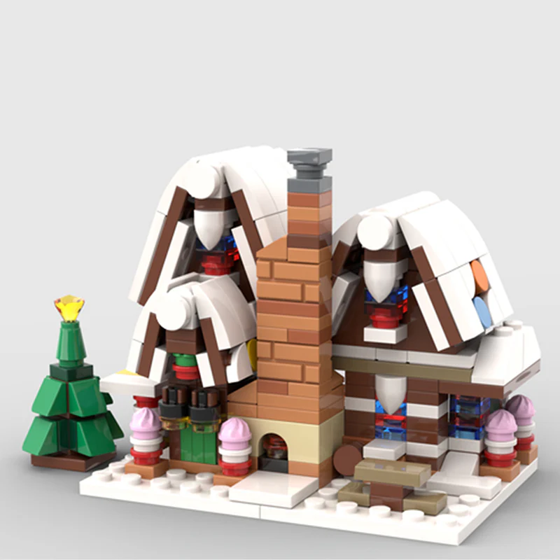 GOBRICKS MOC 113279 Mini 10267 Gingerbread House - YWOBB