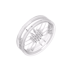 GOBRICKS GDS-1340 Wheel 75mm D. x 17mm Motorcycle - YWOBB