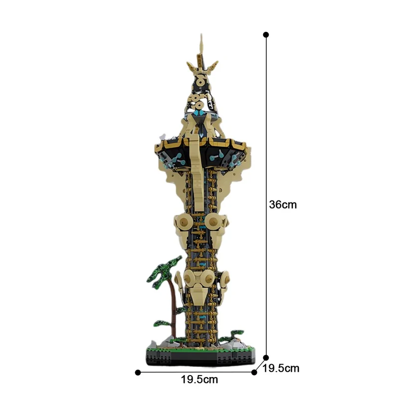GOBRICKS MOC 139323 Sheikah Tower - YWOBB