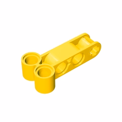 GOBRICKS GDS-941 Axle and Pin Connector Perpendicular Double 4L - YWOBB