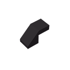 GOBRICKS GDS-1484 Slope 45 2 x 1 with Cutout without Stud - YWOBB