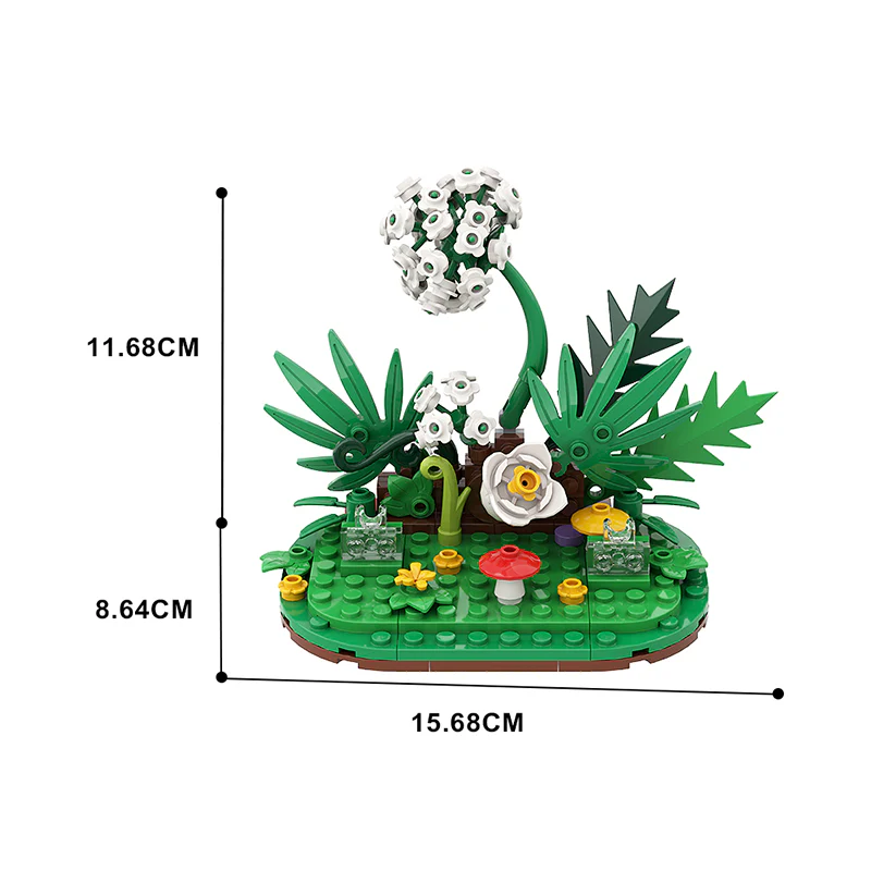 GOBRICKS MOC A1041Y03 Two people in a row-base - YWOBB