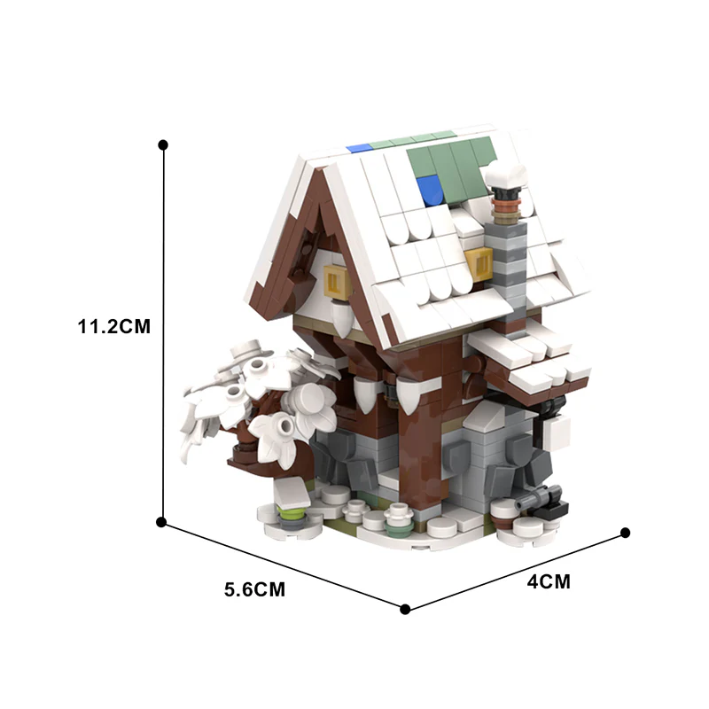 GOBRICKS MOC 139004 Mini Winter 21325 Medieval Blacksmith - YWOBB
