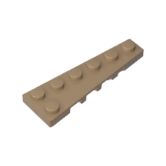 GOBRICKS GDS-2143 Wedge Plate 6 x 2 Right - YWOBB