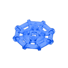 GOBRICKS GDS-1075 Modified 2 x 2 with Bar Frame Octagonal, Reinforced, Completely Round Studs - YWOBB