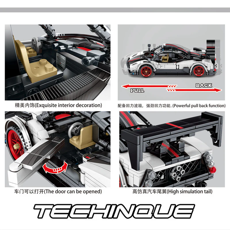 SEMBO 701653 The Pagani Speed Racing Car - YWOBB