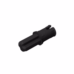GOBRICKS GDS-913 Axle 1L with Pin with Friction Ridges Lengthwise - YWOBB