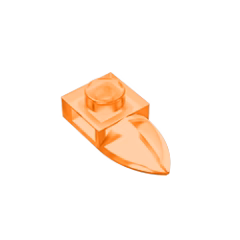 GOBRICKS GDS-870  Modified 1 x 1 with Tooth Horizontal - YWOBB