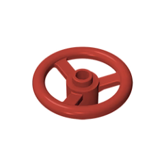 GOBRICKS GDS-1283 Steering Wheel Small, 3 Studs Diameter - YWOBB