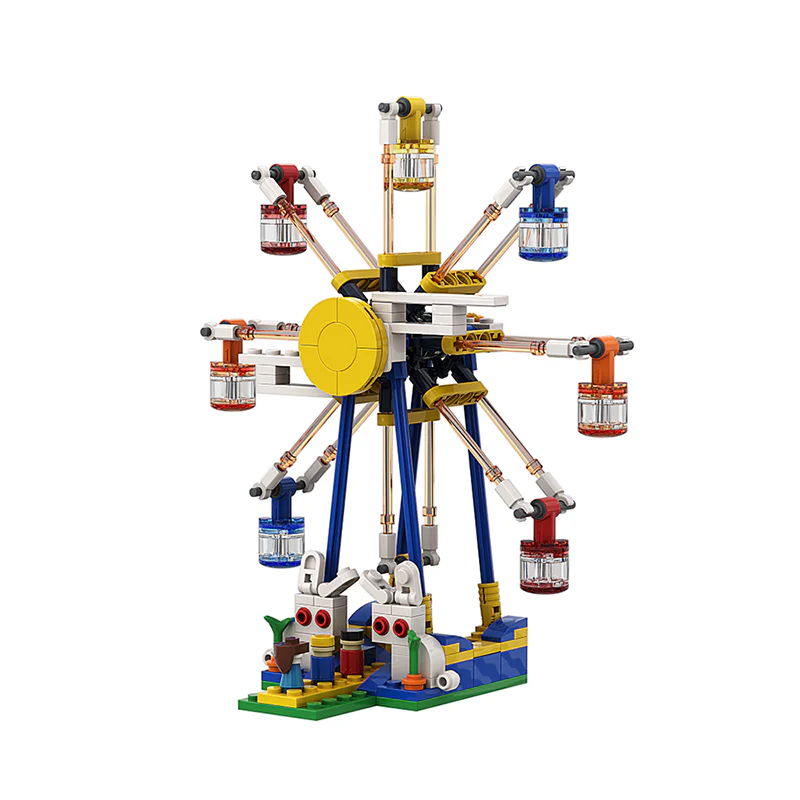 GOBRICKS MOC A0160 Moon Rabbit Ferris Wheel - YWOBB