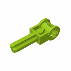 GOBRICKS GDS-928  Axle 2L with Reverser Handle Axle Connector - YWOBB