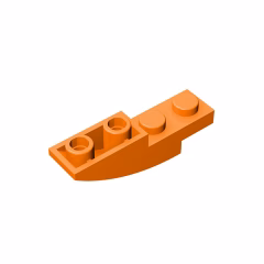 GOBRICKS GDS-731  Curved 4 x 1 Inverted - YWOBB