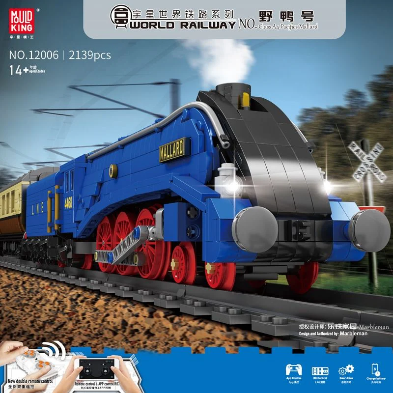 Mould King 12006 RC Class A4 Pacifics Mallard - YWOBB
