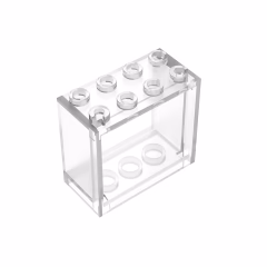 GOBRICKS GDS-1095 Window 2 x 4 x 3 Frame - Hollow Studs - YWOBB