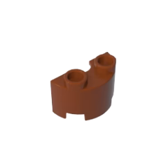 GOBRICKS GDS-90040 Cylinder Half 1 x 2 x 1 - YWOBB