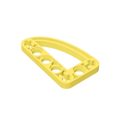 GOBRICKS GDS-970 Liftarm 3 x 5 L-Shape with Quarter Ellipse Thin - YWOBB