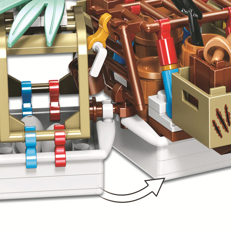 WINNER 8048 Dinosaur Tribe Supply Ship - YWOBB