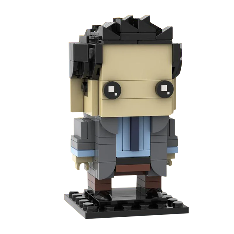 GOBRICKS MOC 133943 Ross Geller - Friends Brickheadz - YWOBB