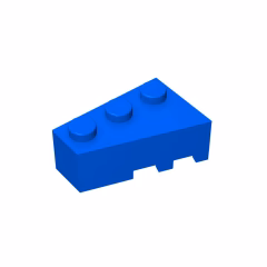 GOBRICKS GDS-594 Wedge 3 x 2 Left - YWOBB