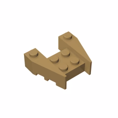GOBRICKS GDS-947 Wedge 3 x 4 with Stud Notches - YWOBB