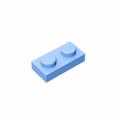 GOBRICKS GDS-502 Plate 1 x 2 - YWOBB