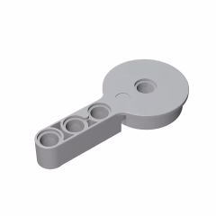 GOBRICKS GDS-995 Rotation Joint Disk with Pin and 3L Liftarm Thick - YWOBB