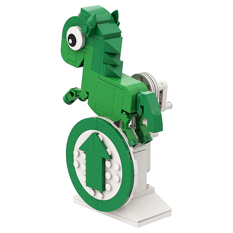 GOBRICKS MOC A0166Y02 another green horse - YWOBB