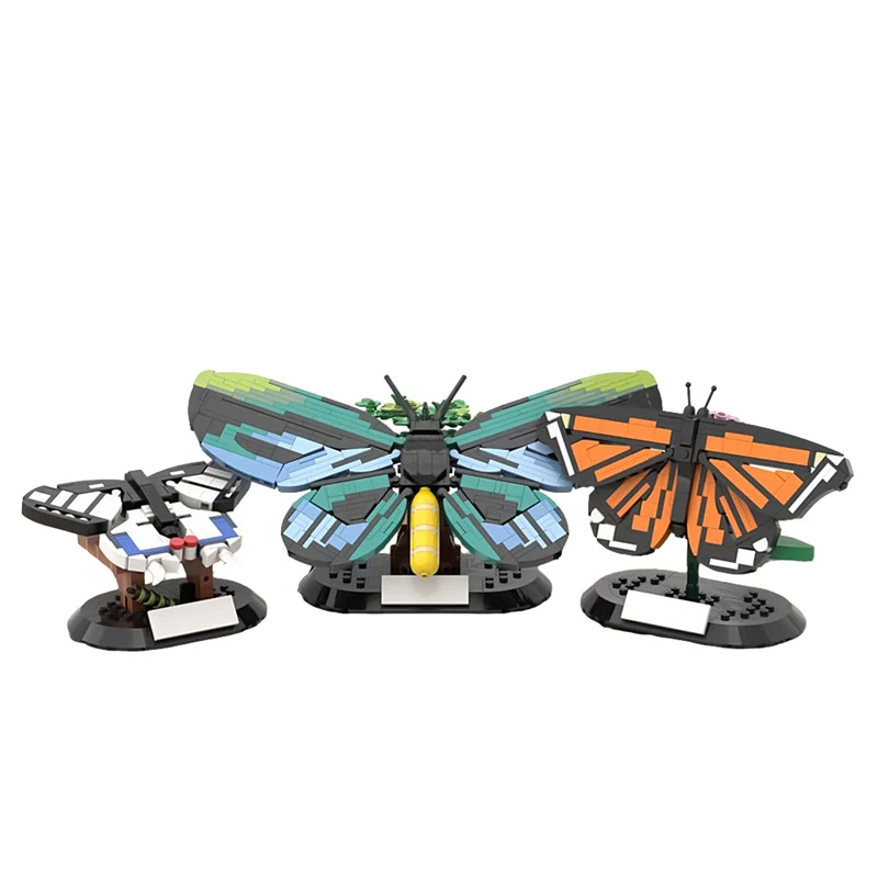 GOBRICKS MOC 140287 Iconic Butterflies - YWOBB