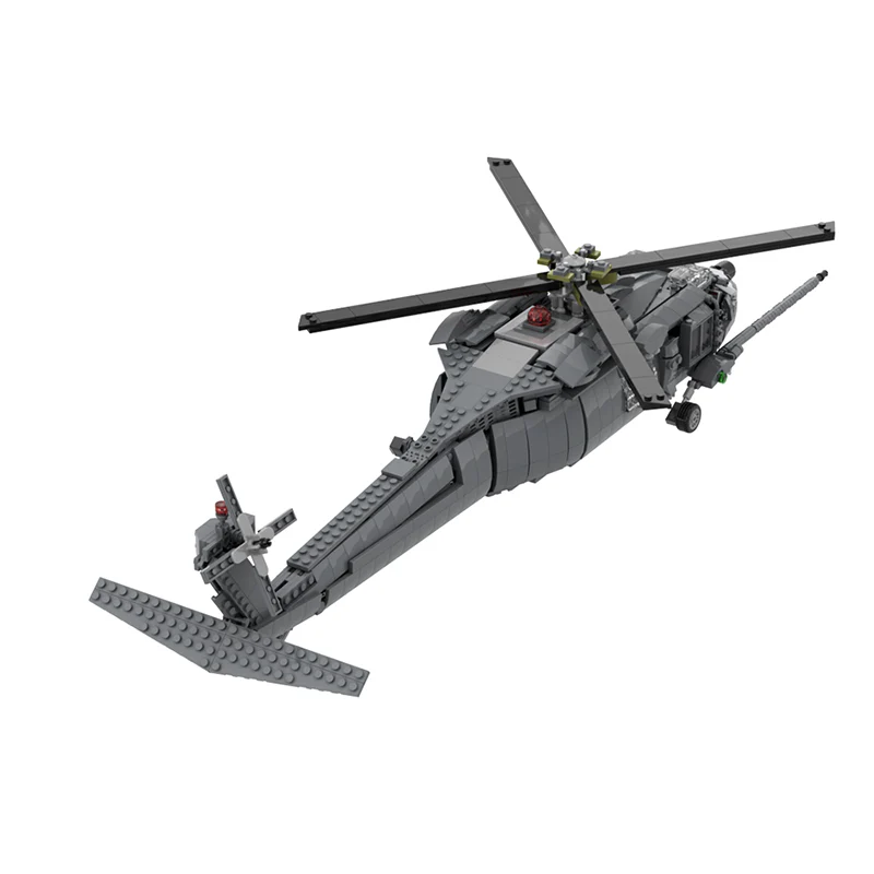 GOBRICKS MOC A1000 MH-60L pave hawk - YWOBB