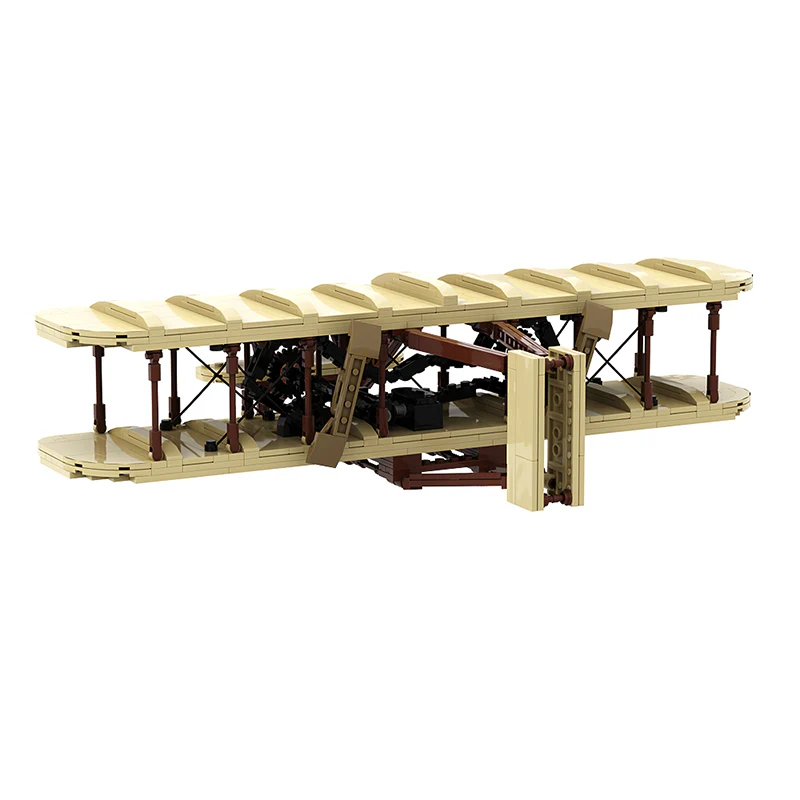 GOBRICKS MOC A0979 wright plane - YWOBB