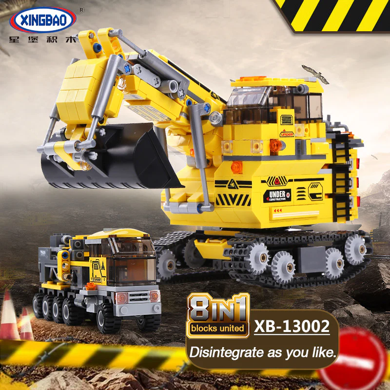XINGBAO XB-13002 8 IN 1 The Giant Excavator - YWOBB