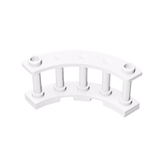 GOBRICKS GDS-880 Fence 4 x 4 x 2 Quarter Round Spindled with 2 Studs - YWOBB