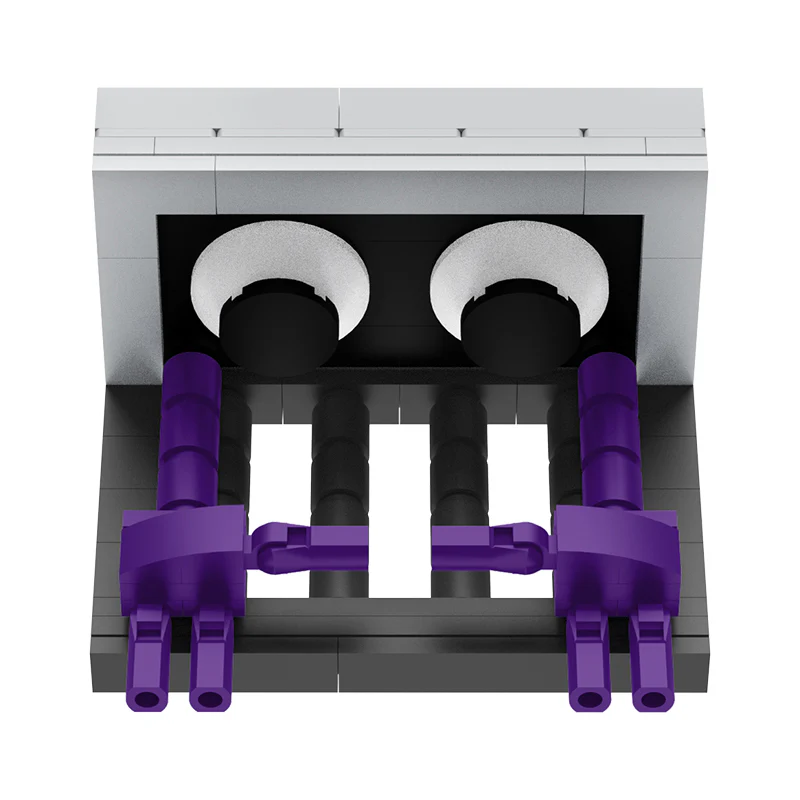 GOBRICKS MOC A0056 Rainbow Friends-Purple - YWOBB