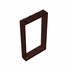 GOBRICKS GDS-874 Frame 1 x 4 x 6 with 2 Holes on Top and Bottom - YWOBB