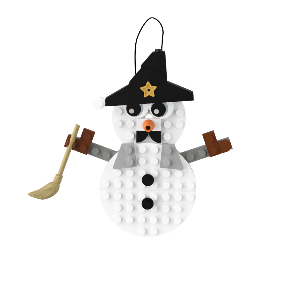 GOBRICKS MOC A0076Y02 Christmas pendant - snowman A - YWOBB