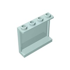 GOBRICKS GDS-751 Panel 1 x 4 x 3 with Side Supports - Hollow Studs - YWOBB