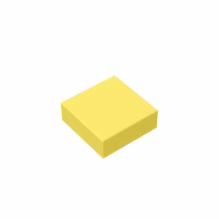 GOBRICKS GDS-613 Tile 1 x 1 - YWOBB