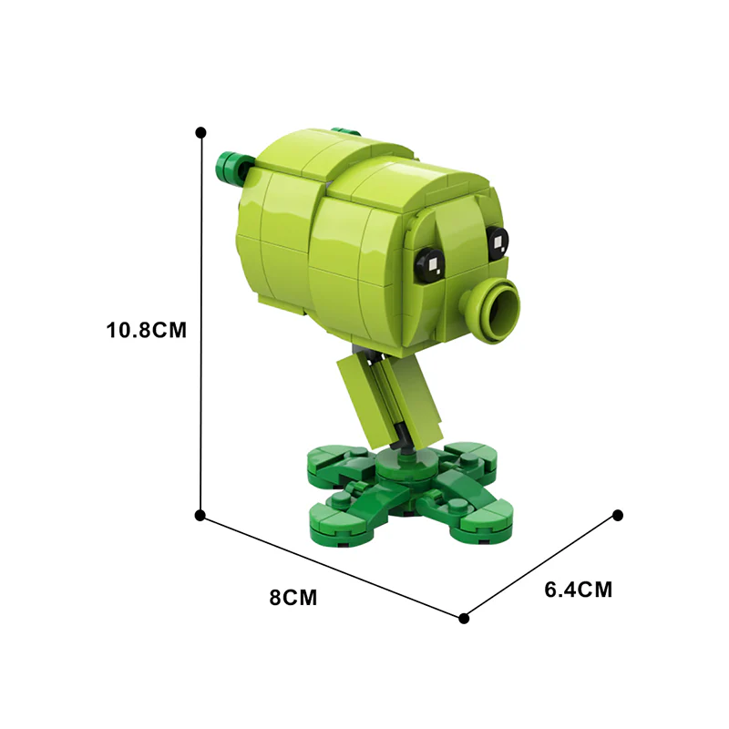 GOBRICKS MOC 155905 PVZ 2 Split pea - YWOBB