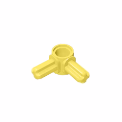 GOBRICKS GDS-924 Axle and Pin Connector Hub with 2 Perpendicular Axles - YWOBB